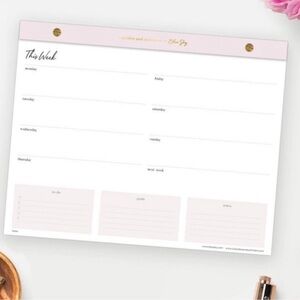 Cupcakes & Cashmere Undated Weekly Planning Pad
